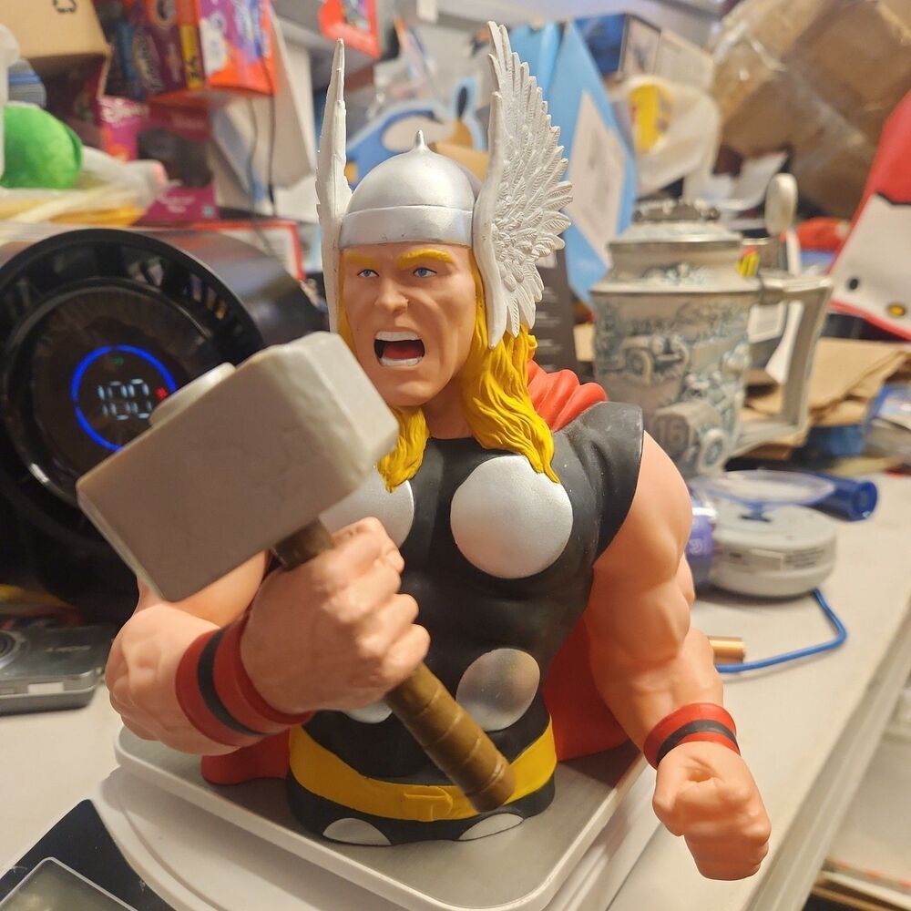 Monogram Thor Avengers Vinyl Coin Bust Bank